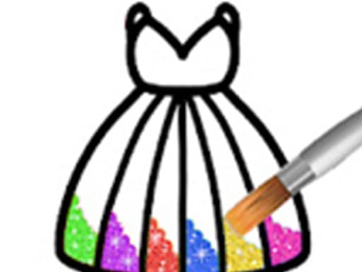 Princess Glitter Coloring - For Kids game screenshot - girls - Free online game