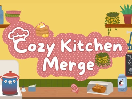 Cozy Kitchen Merge game screenshot - puzzles - Free online game