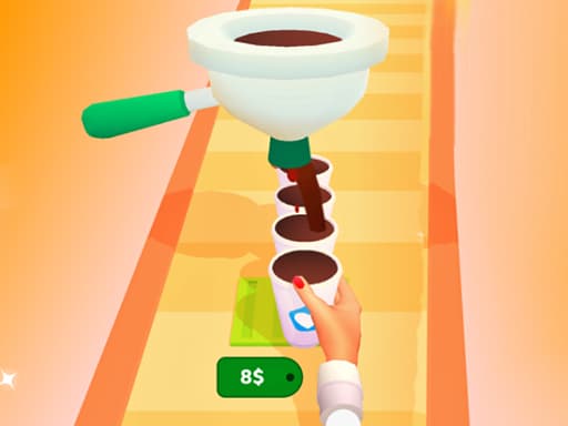Coffee Run 3D game screenshot - hypercasual - Free online game