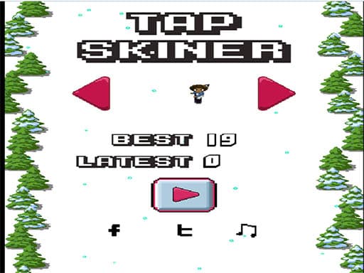 Captura de pantalla del juego tap skier - sports - Juego gratuito en línea
