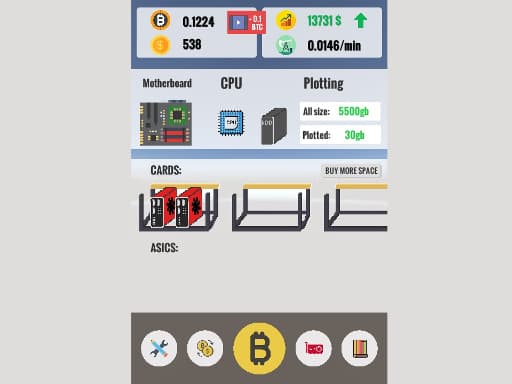 Bitcoin Clicker游戏截图 - clicker - 免费在线游戏