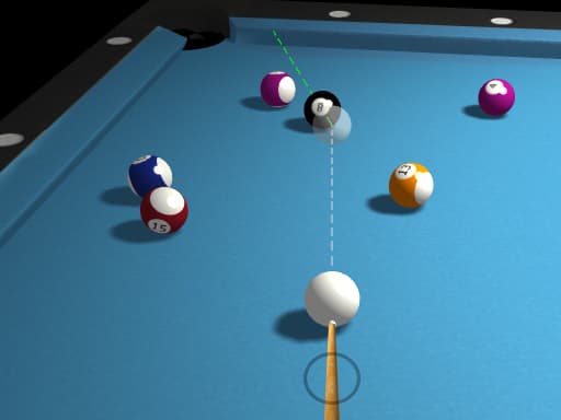 Captura de pantalla del juego 3d Billiard 8 ball Pool  - sports - Juego gratuito en línea