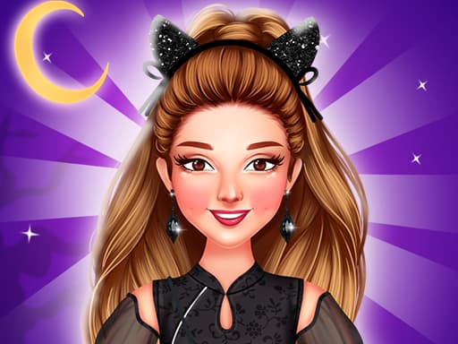 Celebrity Dark Gothic Fashion game screenshot - girls - Free online game
