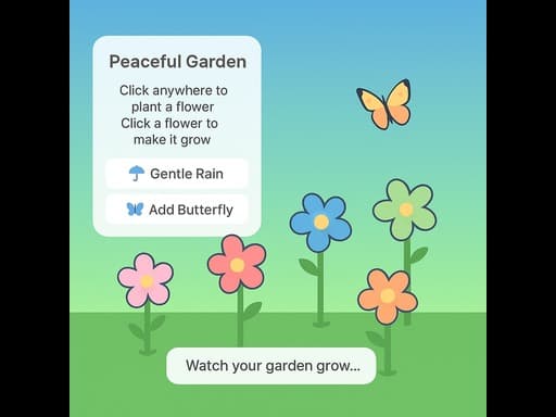 Peaceful Gardening game screenshot - hypercasual - Free online game