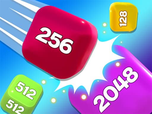 Captura de pantalla del juego Chain Cube 2048 3D Merge Game - puzzles - Juego gratuito en línea
