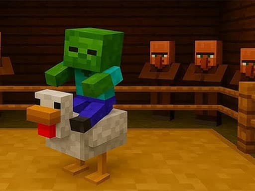 Chicken Jockey hidden lava chicken game screenshot - arcade - Free online game