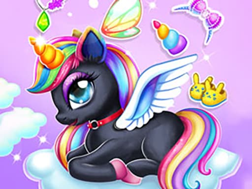 Kids Unicorn Dress Up游戏截图 - puzzles - 免费在线游戏