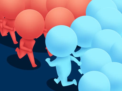 Crowd runner 3D game screenshot - arcade - Free online game