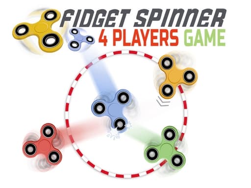 Fidget spinner: 4 players game游戏截图 - multiplayer - 免费在线游戏