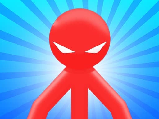 Red Stickman vs Monster School game screenshot - fighting - Free online game