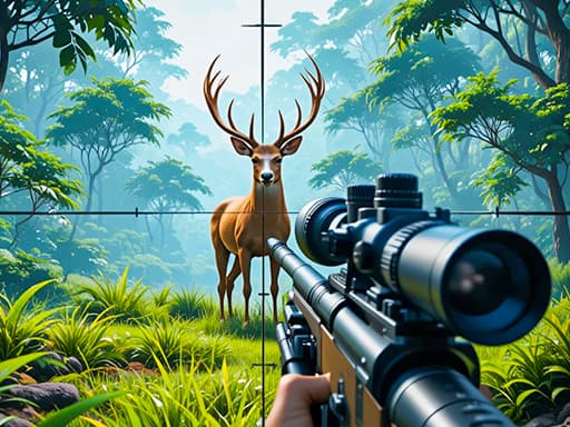 Captura de pantalla del juego Deer Hunting Jungle Game - adventure - Juego gratuito en línea
