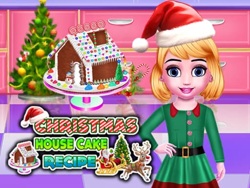 Christmas House Cake Recipe game screenshot - girls - Free online game