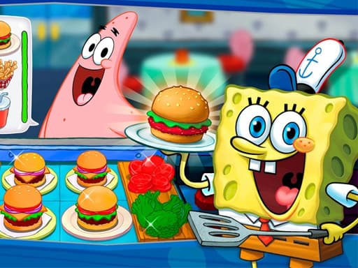 SpongeBob Cook : Restaurant Management &amp; Food Game game screenshot - cooking - Free online game