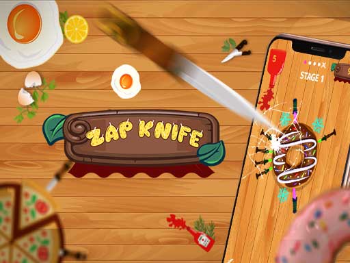 Zap knife: Knife Hit to target game screenshot - hypercasual - Free online game