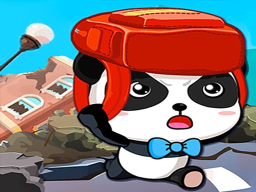 Baby Panda Earthquake Safety game screenshot - hypercasual - Free online game