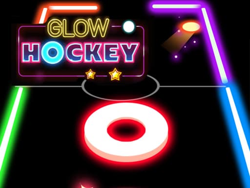 Captura de pantalla del juego Glow Hockey - sports - Juego gratuito en línea