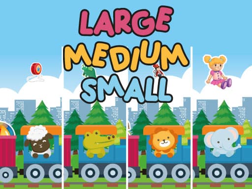 Large Medium Small  game screenshot - girls - Free online game