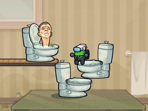 Impostor Jump Skibidi Toilet游戏截图 - arcade - 免费在线游戏