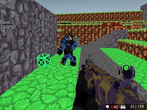 Captura de pantalla del juego Blocky combat Wars Advanced SWAT - shooting - Juego gratuito en línea