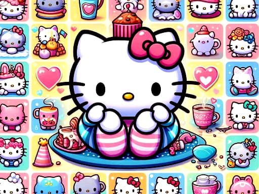 Cute Kitty Memory Challenge game screenshot - puzzles - Free online game