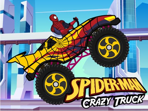 Captura de pantalla del juego Spiderman Crazy Truck - racing - Juego gratuito en línea