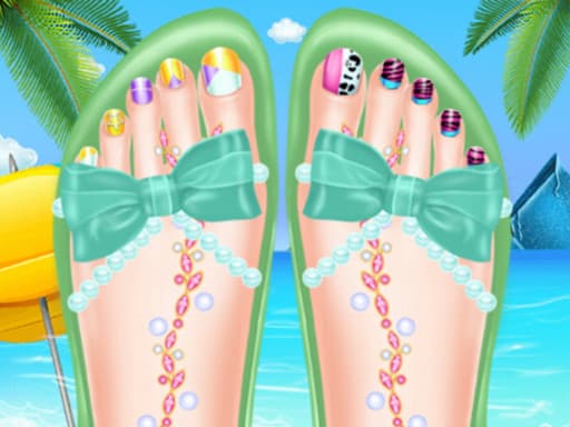 Beautiful Toenail Salon game screenshot - girls - Free online game