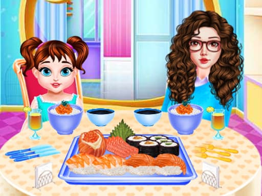 Baby Taylor Sushi Cooking game screenshot - girls - Free online game