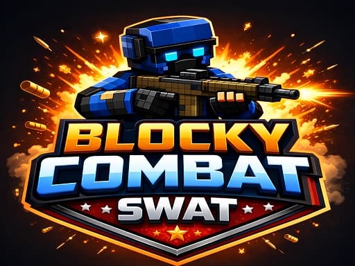Blocky Combat Swat Original 2026 game screenshot - shooting - Free online game
