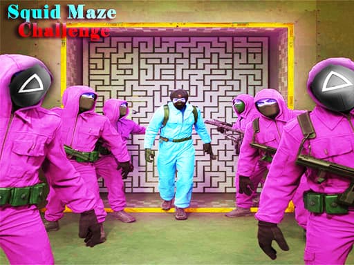 Squid Maze Challenge game screenshot - adventure - Free online game