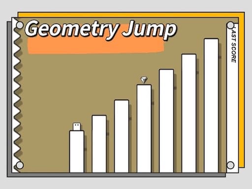 GeometryJump game screenshot - clicker - Free online game