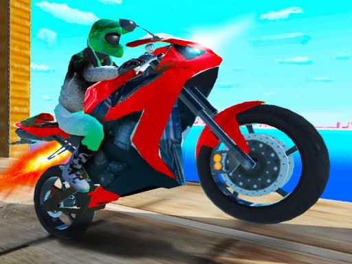 Port Bike Stunt game screenshot - racing - Free online game