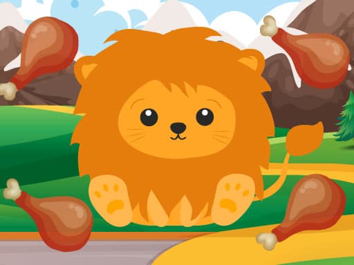 Hungry Lion game screenshot - hypercasual - Free online game