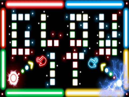 Glowit - Two Players game screenshot - arcade - Free online game