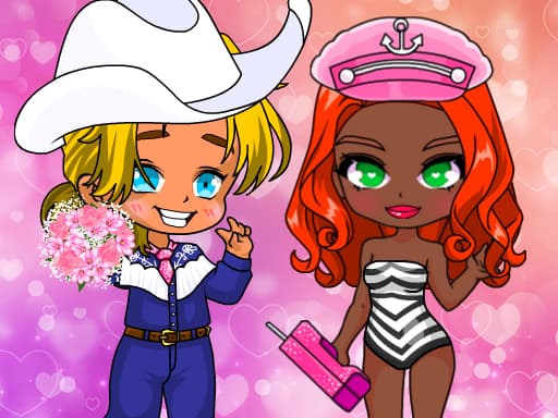 Blonde Chibi Fashion Show game screenshot - girls - Free online game