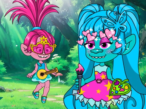Chibi Troll Fashion Maker game screenshot - girls - Free online game