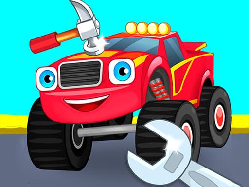 Monster Truck Repairing game screenshot - girls - Free online game