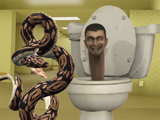Python Snake Kill Skibidi Toilet Backrooms game screenshot - adventure - Free online game