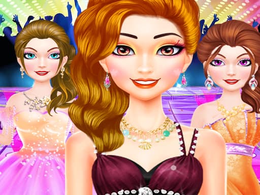 Queen Party Night Dress Up game screenshot - girls - Free online game