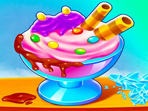 DIY Ice Cream Roll Cone game screenshot - hypercasual - Free online game