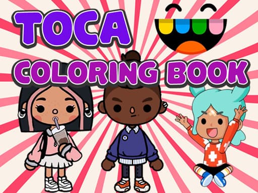 Toca Life Coloring Book game screenshot - girls - Free online game