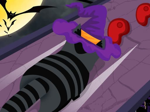 Halloween Run Cat Evolution game screenshot - racing - Free online game