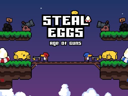 Steal Eggs: Age of Guns game screenshot - action - Free online game