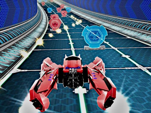 Captura de pantalla del juego Cosmic Racer 3D - racing - Juego gratuito en línea
