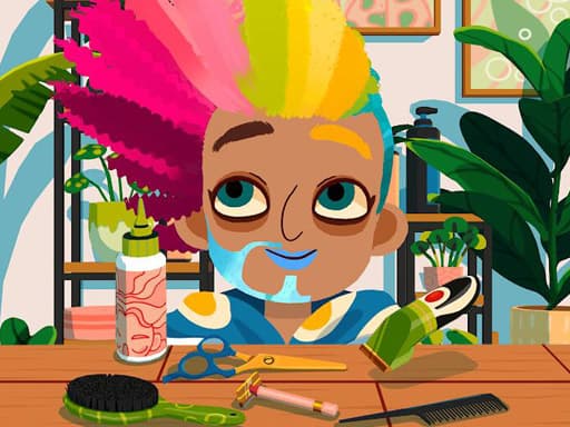 Hair Salon game screenshot - girls - Free online game