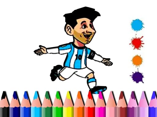 Captura de pantalla del juego BTS Messi Coloring Book - girls - Juego gratuito en línea
