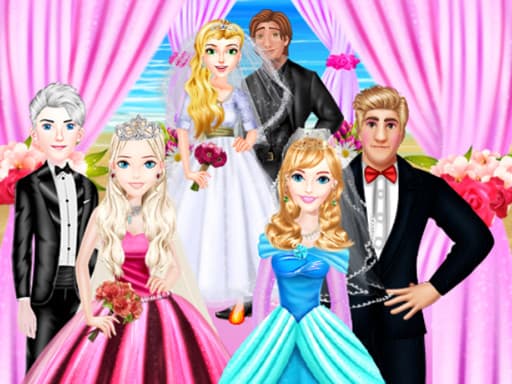 Random Matching Wedding game screenshot - girls - Free online game