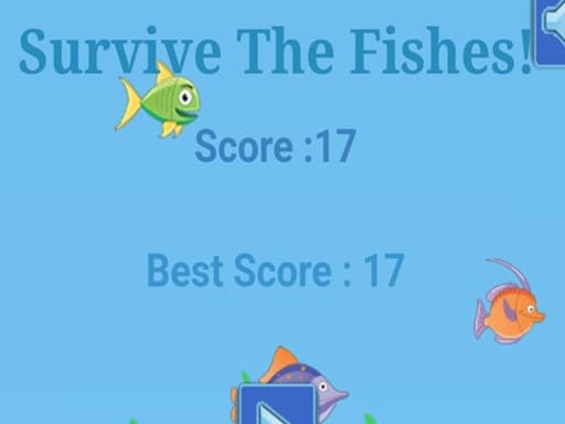 Survive The Fishes game screenshot - hypercasual - Free online game