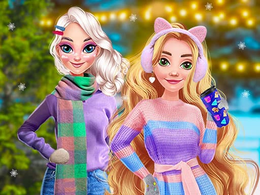 Soft Girls Winter Aesthetics game screenshot - girls - Free online game