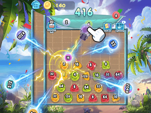 Captura de pantalla del juego 2048Skill Edition - shooting - Juego gratuito en línea