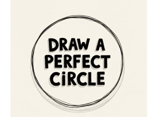 Captura de pantalla del juego Draw a Perfect Circle - hypercasual - Juego gratuito en línea